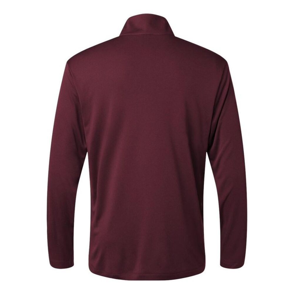 AllPro Pro-Lock Performance Quarter-Zip Pullover / Maroon - Picture 2 of 6